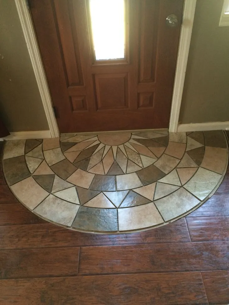kitchen remodel with durable wood-look tile flooring